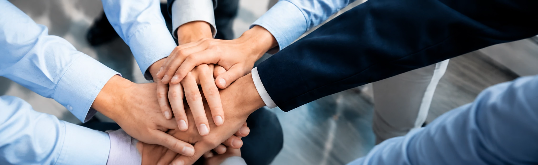 Team hands together